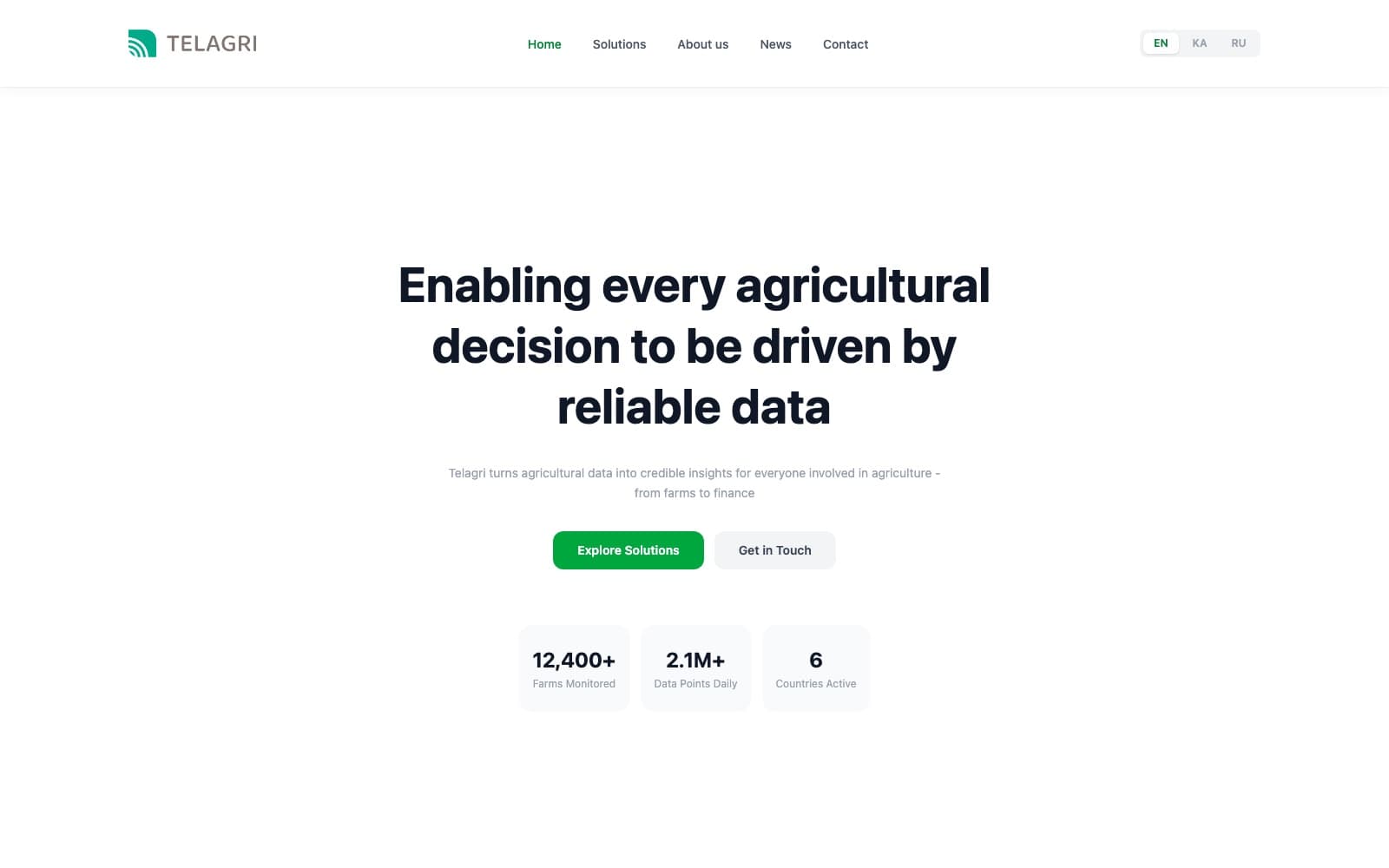 Screenshot of Telagri